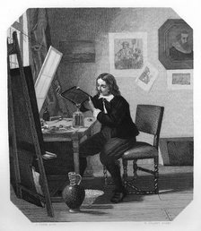 Cornelis Visscher, 17th century Dutch engraver, c1870. Artist: H Sluyter