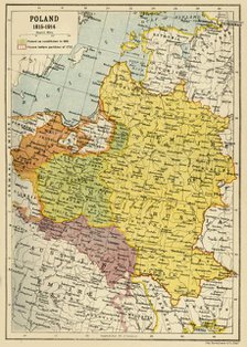 'Poland, 1815-1914', (c1920).  Creator: John Bartholomew & Son.