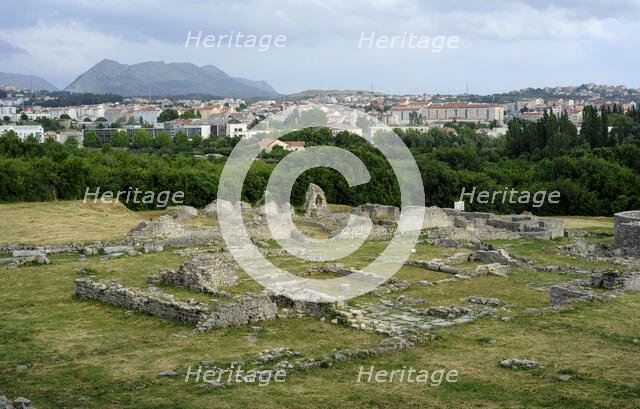 Ruins of the Episcopal Centre, ancient city of Salona, Solin, Croatia, 2018. Creator: Unknown.