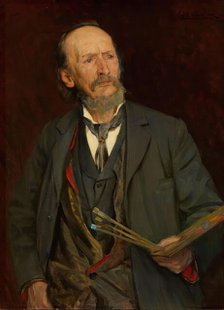 Portrait of the Painter Amaldus Nielsen, 1902. Creator: Fredrik Kolsto.