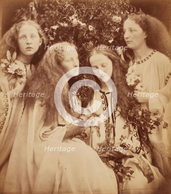 The Rosebud Garden of Girls, 1868. Creator: Julia Margaret Cameron.