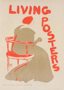 Affiche américaine pour les "Living Posters" (Affiches vivants), c1897. Creator: Frank Hazenplug.