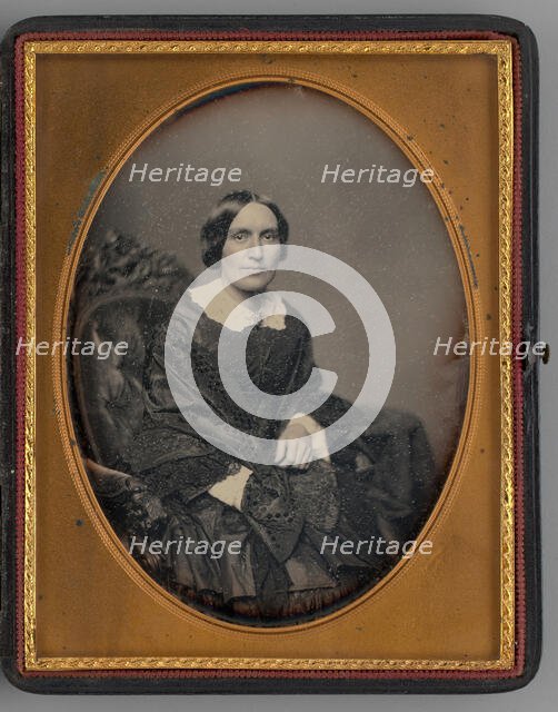 Untitled (Portrait of Seated Woman), 1860. Creator: John Adams Whipple.