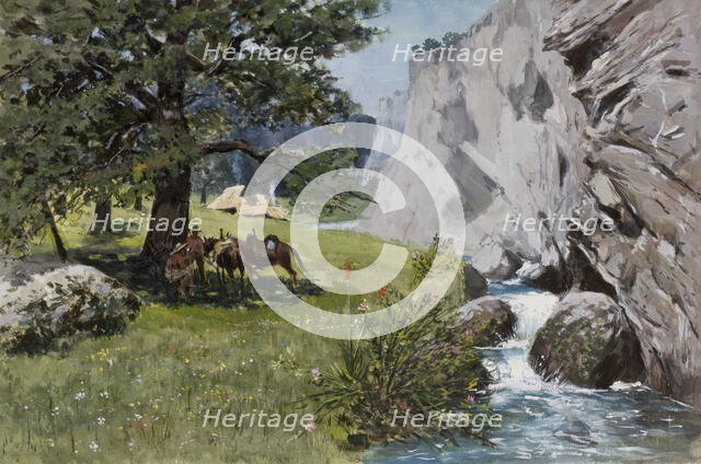 Rest under Rocks, c1876. Creator: Stanislaw Witkiewicz.