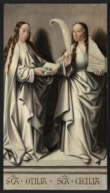 Saints Ottilia and Cecilia (Panel of the St Anne Altarpiece), ca 1503-1506. Artist: Master of Frankfurt (1460-ca. 1533)