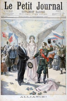 The Franco-Russian Alliance, 1897. Artist: Oswaldo Tofani