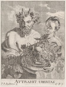 Satyr and Bacchante, ca. 1650-67. Creator: Cornelis van Poelenburgh.