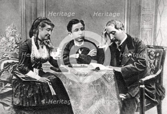 The French Imperial Family in exile, Chislehurst, Kent, 1871-1873. Artist: Unknown