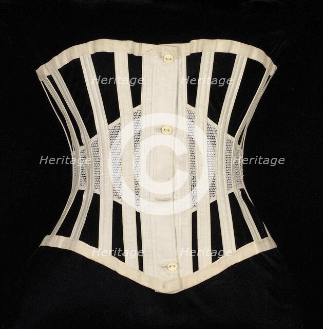 Corset, American, ca. 1872. Creator: Worcester Skirt Company.