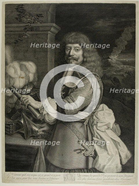 Portrait of Henri de Lorraine, Comte d'Harcourt, Horsemaster of France, 1667. Creator: Antoine Masson.