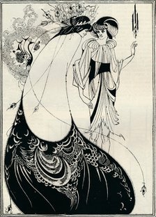 'The Peacock Girl', 1893. Artist: Aubrey Beardsley.