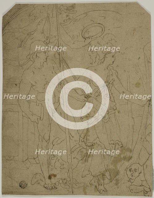 Scene with Mercury and Minerva, n.d. Creator: Unknown.