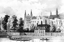 St Stephen's Chapel and the Speaker's House, Westminster, London, 1834 (c1905). Artist: Unknown