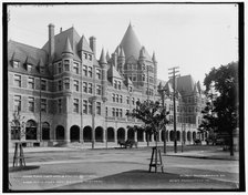 Place Viger Hotel & station, Montreal, between 1890 and 1901. Creator: Unknown.