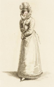 Fashion Plate (Parisian Opera Costume), 1819. Creator: John Bell.