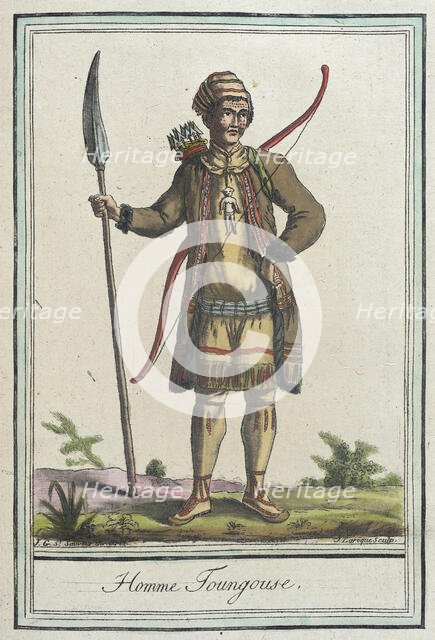 Costumes de Différents Pays, 'Homme Toungouse', c1797. Creators: Jacques Grasset de Saint-Sauveur, LF Labrousse.