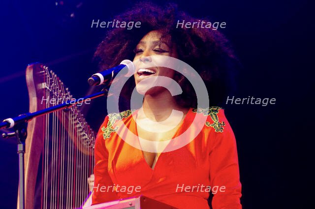 Laura Mvula, Love Supreme Jazz Festival, Glynde Place, East Sussex, July 2014. Creator: Brian O'Connor.
