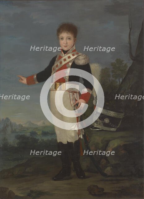 Portrait of Don Sebastien Gabriel de Borbón y Braganza (1811-1857), c1820. Creator: Goya, Francisco, de (1746-1828).