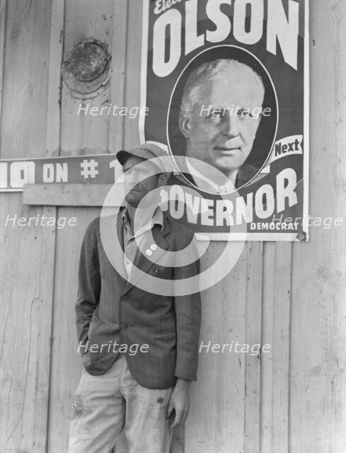 Migratory field worker, leader of the cotton strike of October 1938, Kern County, California, 1938. Creator: Dorothea Lange.