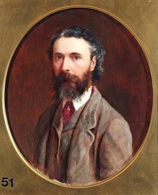 Peter Graham, Self Portrait, 1882. Creator: Peter Graham.