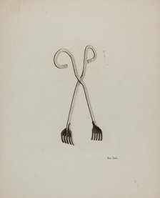 Tongs, c. 1941. Creator: Pearl Davis.