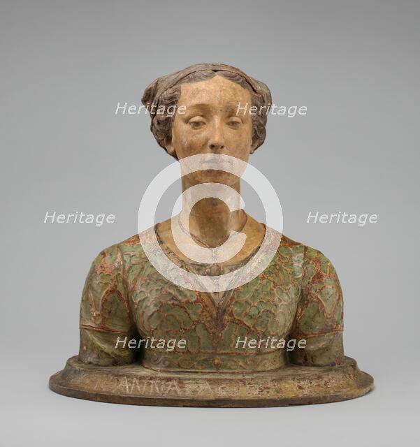 Portrait of a Lady, "Giovanna Albizzi", c. 1860. Creator: Giovanni Bastianini.