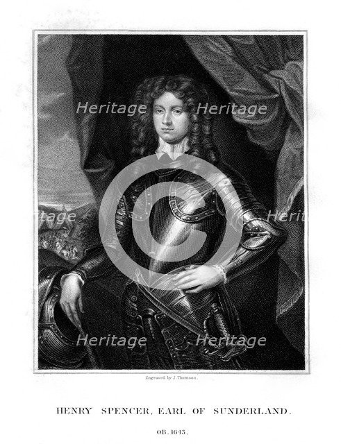 Henry Spencer, 1st Earl of Sunderland, English soldier, (1823).Artist: J Thomson