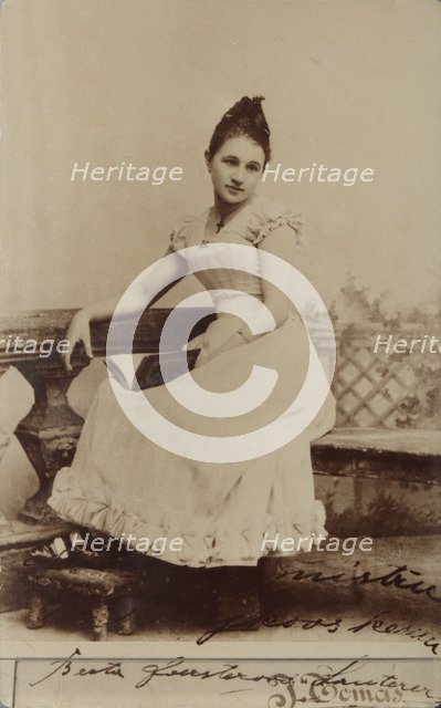 Portrait of the opera singer Bertha Foerster-Lauterer (1869-1936) as Tatiana in opera Eugene Onegin 