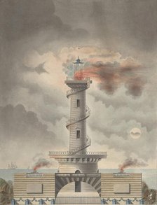 Design for a Lighthouse (Margate?), ca. 1815. Creator: Debenne.