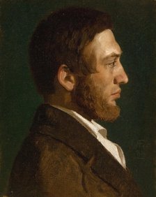 Portrait of the painter P.C. Skovgaard, 1845. Creator: Lorenz Frølich.