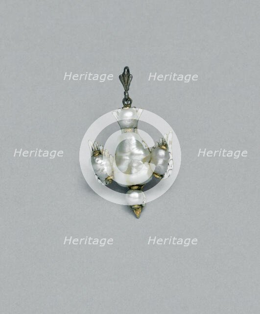 Pendant Shaped as a Dove, France, 17th century. Creator: Unknown.