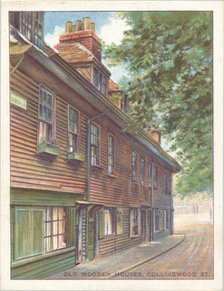 'Old Wooden Houses, Collingwood St.', 1929. Artist: Unknown.