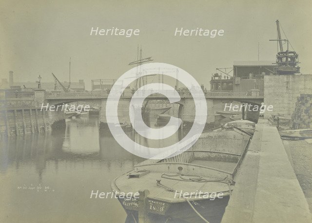 Deptford Creek Bridge, London, 1896. Artist: Unknown.