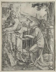 The Temptation of Christ, 1518. Creator: Lucas van Leyden (Dutch, 1494-1533).