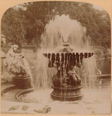 'The Large Fountain, London, England', 1896. Creator: Underwood & Underwood.
