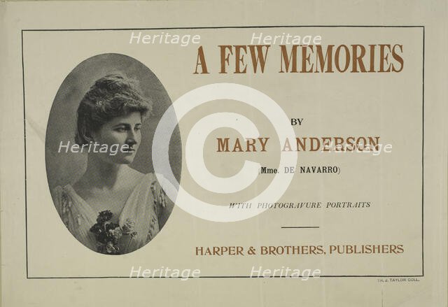 A few memories, c1895 - 1911. Creator: Unknown.