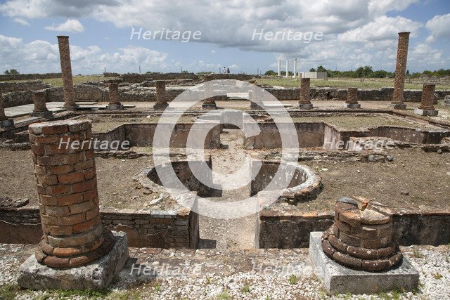 The central peristyle of the Cantaber's House, Conimbriga, Portugal, 2009. Artist: Samuel Magal