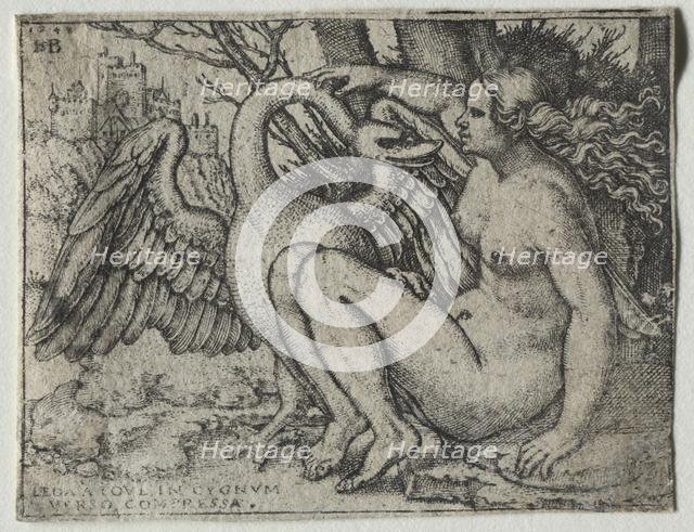 Leda and the Swan, 1548. Creator: Hans Sebald Beham (German, 1500-1550).