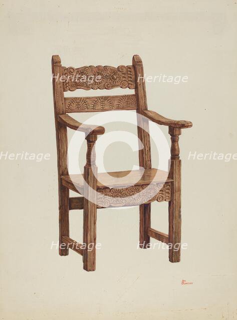Chair (Arm), 1941. Creator: Hal Blakeley.