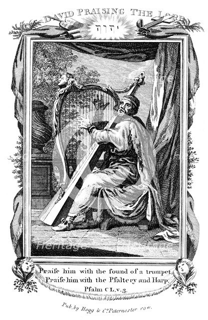 'David Praising the Lord', c1808. Artist: Unknown