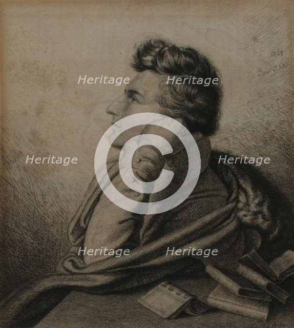 Portrait of the poet Heinrich Heine (1797-1856), 1827. Artist: Grimm, Ludwig Emil (1790-1863)