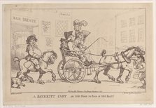 A Bankrupt Cart, or The Road to Ruin in the East!, November 5, 1799., November 5, 1799. Creator: Thomas Rowlandson.