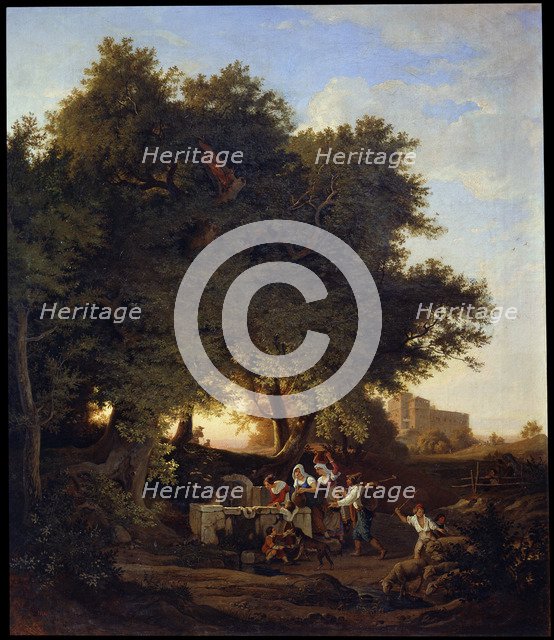 At the Well', 19th century. Creator: Richter, Adrian Ludwig (1803-1884).