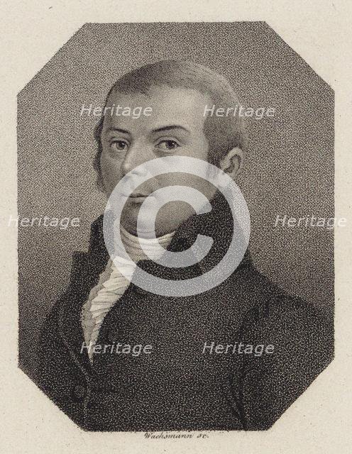 Portrait of the cellist Joseph Franz Weigl (1740-1820) , c. 1800. Creator: Wachsmann, Anton (c. 1765-c. 1836).