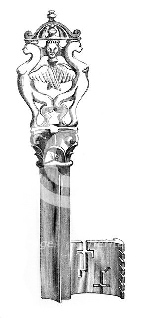 A key, 13th century, (1870). Artist: Unknown