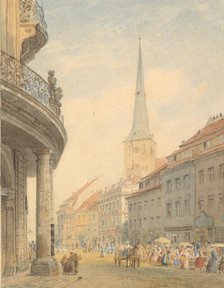 View of Berlin with the Ephraim Palais at Left, 1847. Creator: Johann Philipp Eduard Gärtner.