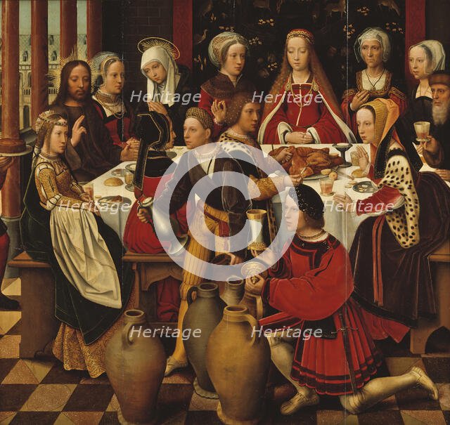 The Wedding in Cana,  c.1540. Creator: Ambrosius Benson.