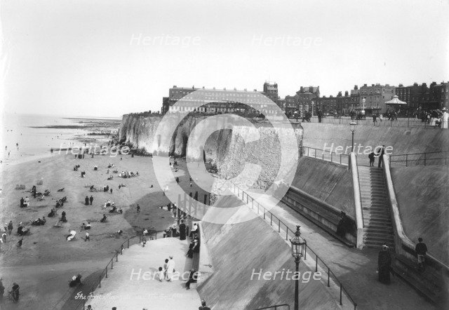 The beach at Margate, Kent, 1890-1910. Artist: Unknown