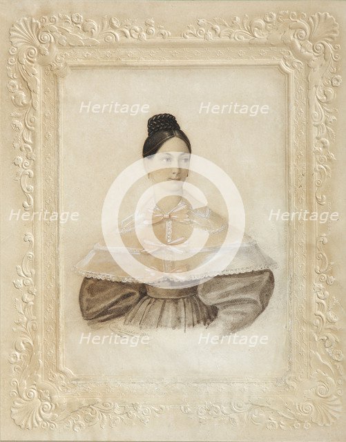 Portrait of Ekaterina Alexandrovna Sverbeeva, née Princess Shcherbatova, 1833. Artist: Anonymous  