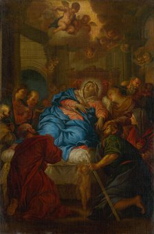 Death of the Virgin Mary, 1620-1630. Creator: Giovanni Antonio Merli.